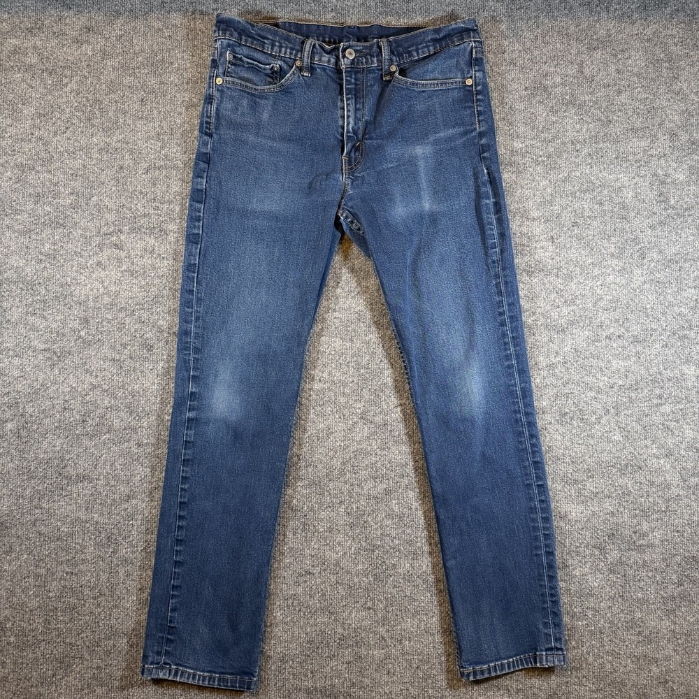 Levis 511 Straight Fit Blue Denim Jeans Mens 36x32 Medium Wash Casual Pants